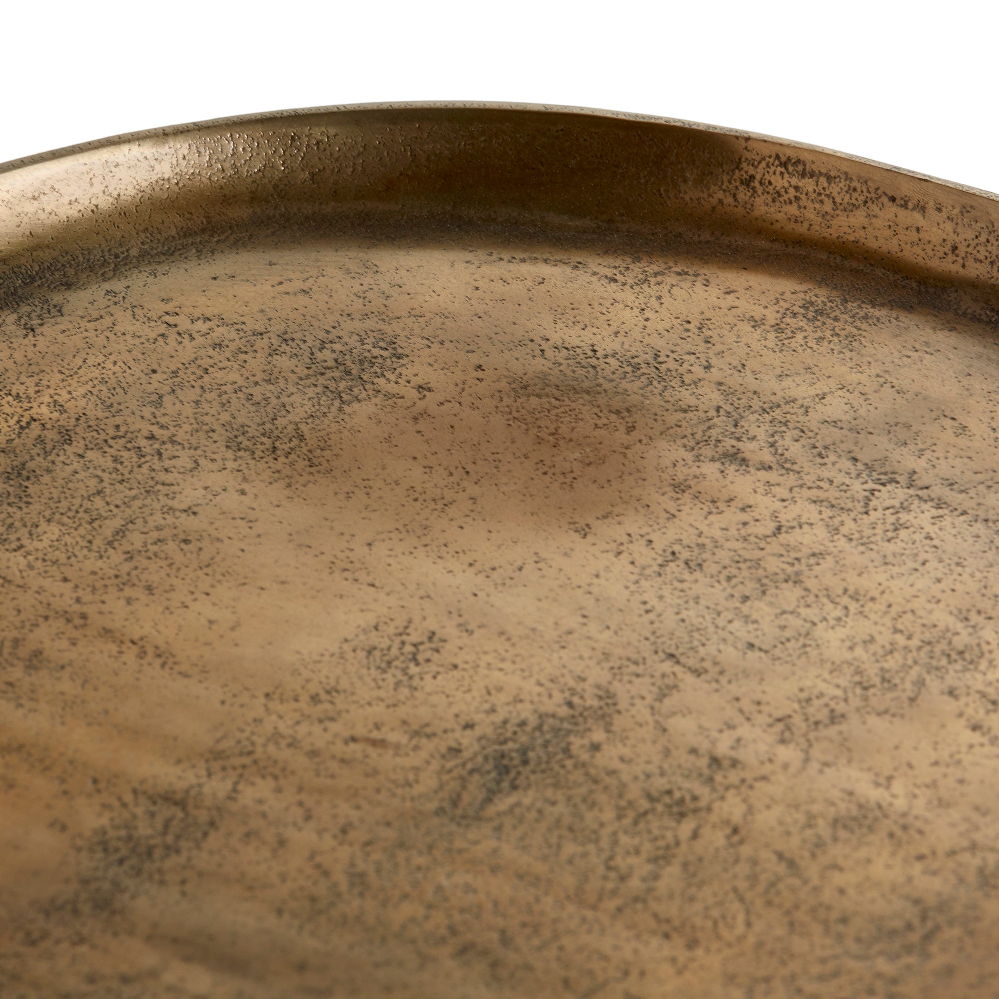 Bexley Side Table Antique Gold Small Cyan Design