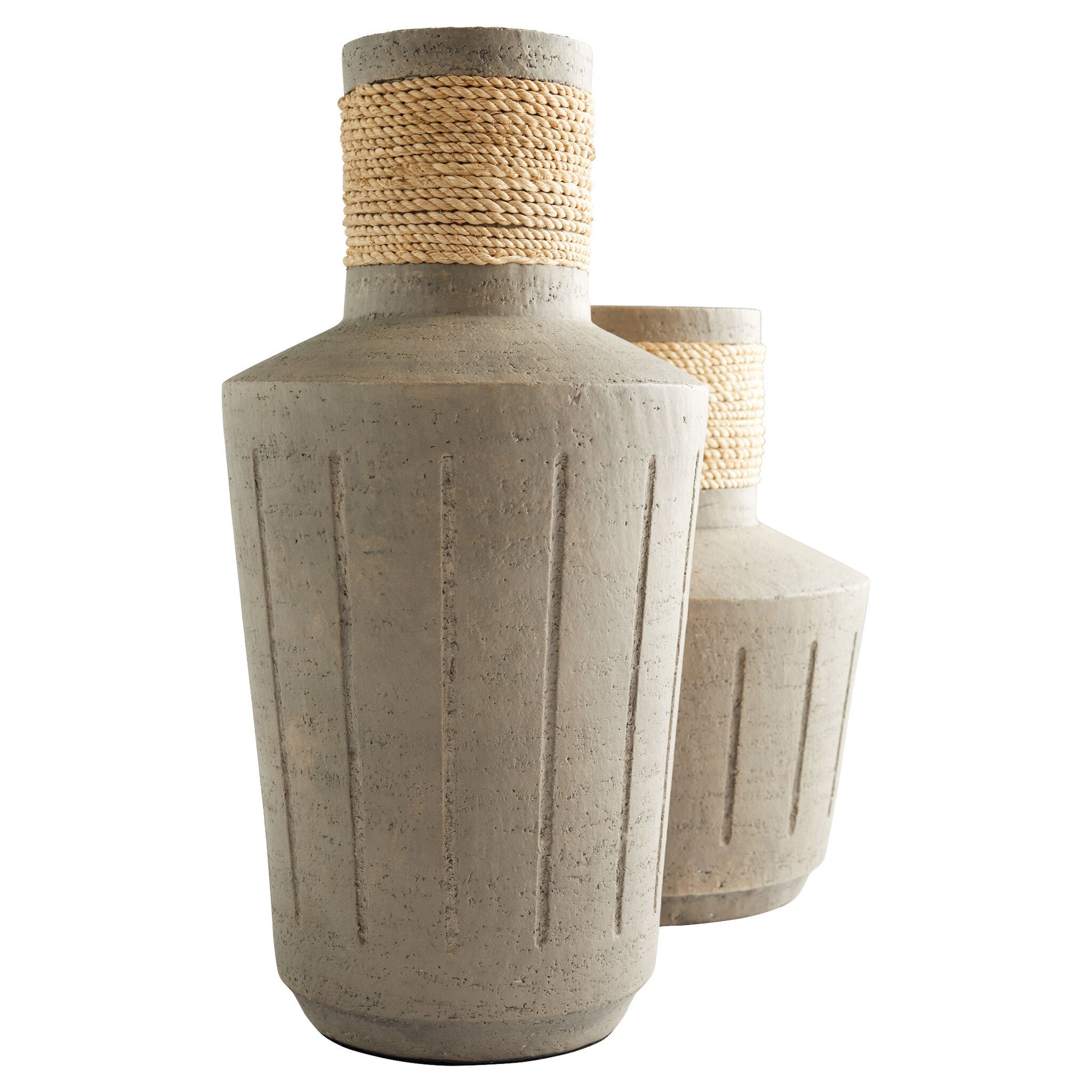 Hydria Vase Designed by J Kent Martin | Natural Taupe – Squat - Cyan Design