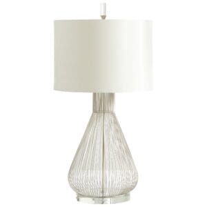 Whisked Fall Table Lamp | Satin Nickel