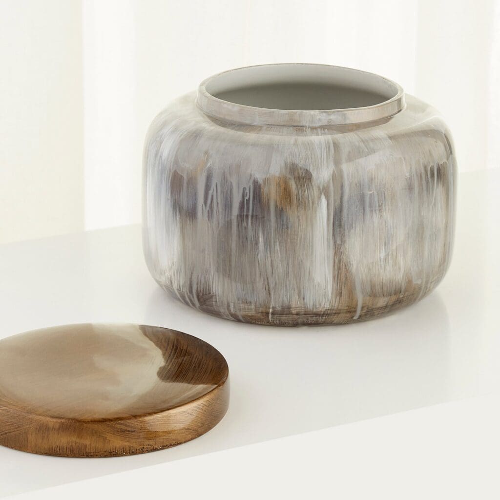 Spirit Containers Spirit Drip Container | Olive Glaze β Medium - Cyan Design