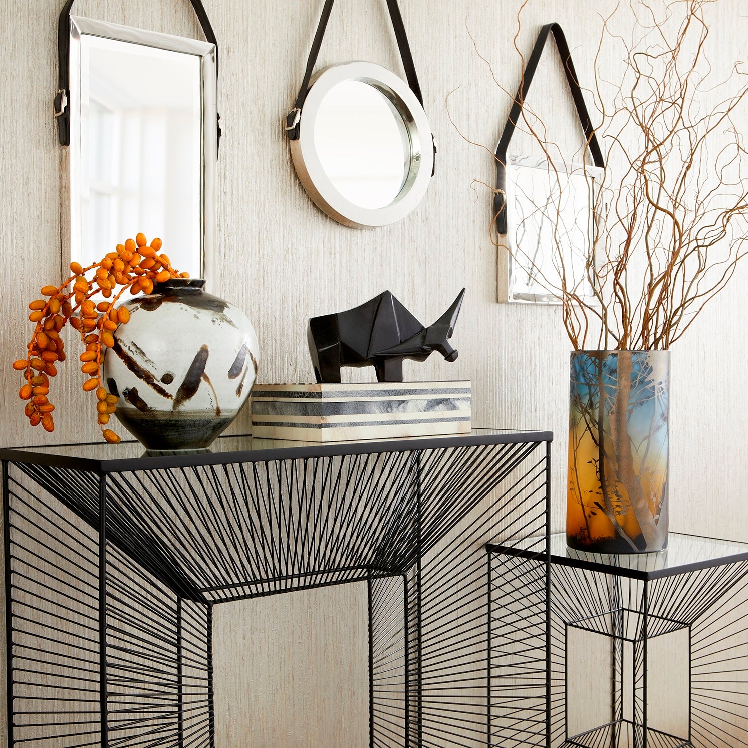 Square Venster Mirror | Nickel - Image 2