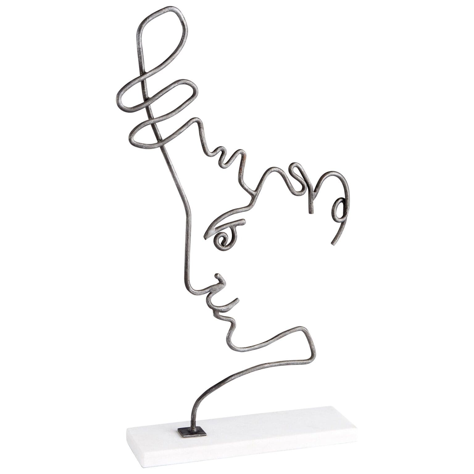 Viso Sculpture Raw Iron Cyan Design