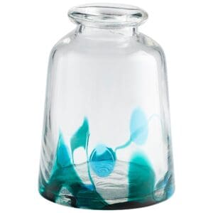 Tahoe Vase | Blue & Clear - Medium