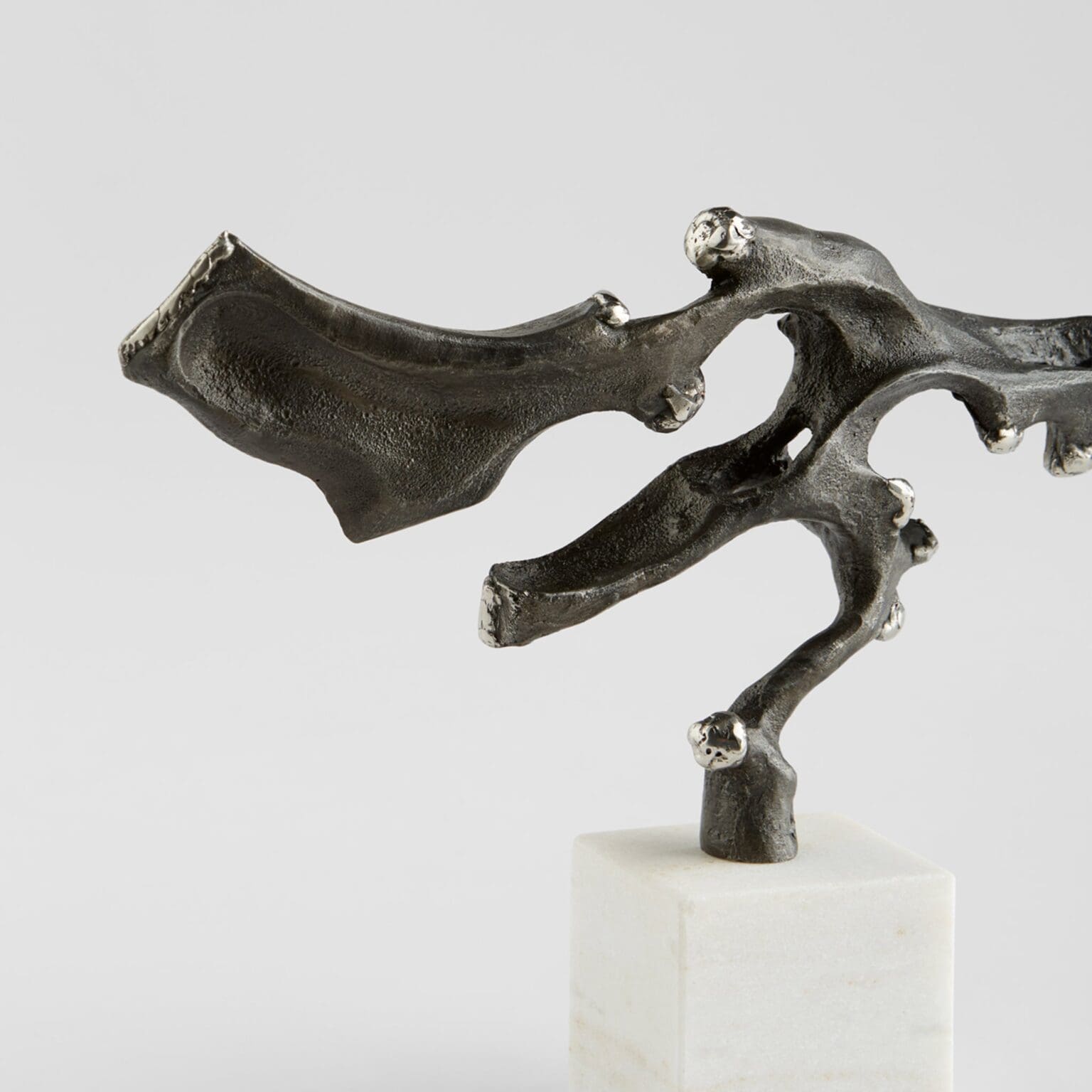 Rivulet Sculpture | Bronze & White - Cyan Design