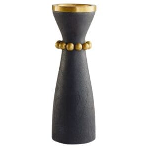 Parvati Candleholder Designed by J Kent Martin |  Black - Large