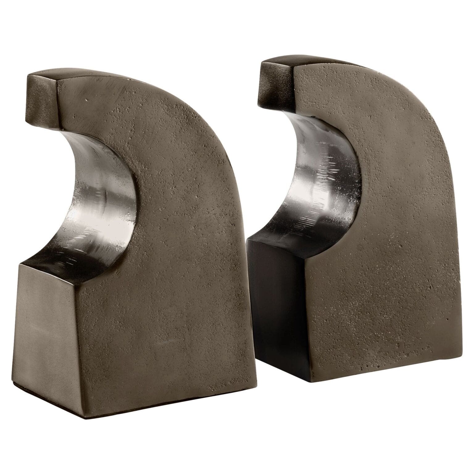 Two-Piece Bookends Piece Bookends | Bronze And Brass - Cyan Design