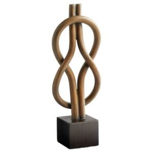 Hercules Knot Sculpture Designed by J Kent Martin | Mahagony Finish