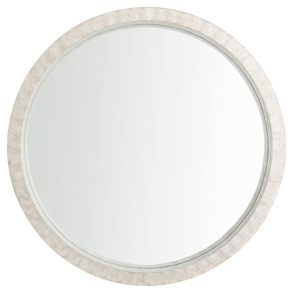 Triton Round Mirror Designed by J Kent Martin | White – Large - Cyan Design
