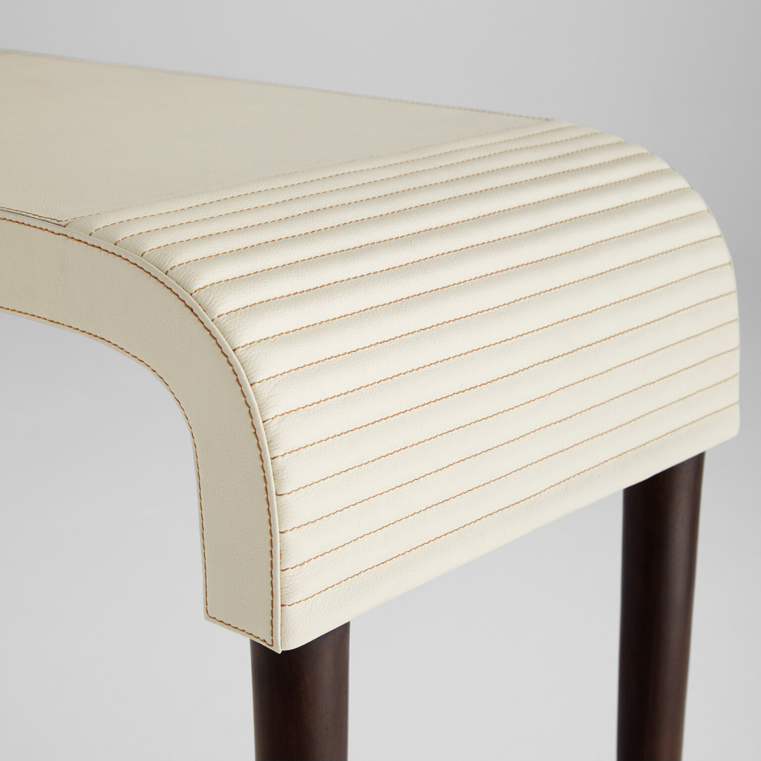 Channel Console Table | Off-White | Walnut | Brass - Cyan Design