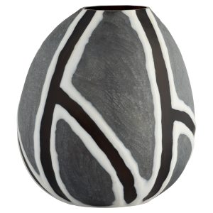 Calle Vase | Black | White | Grey - Large