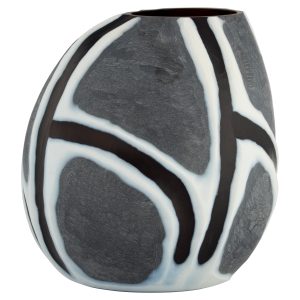 Calle Vase | Black | White | Grey