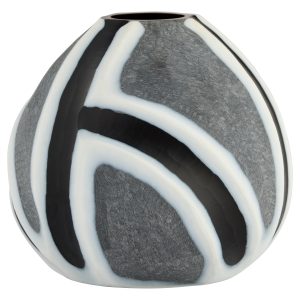 Calle Vase | Black | White | Grey - Small