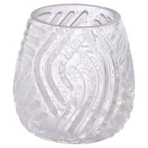Hachure Vase | Clear