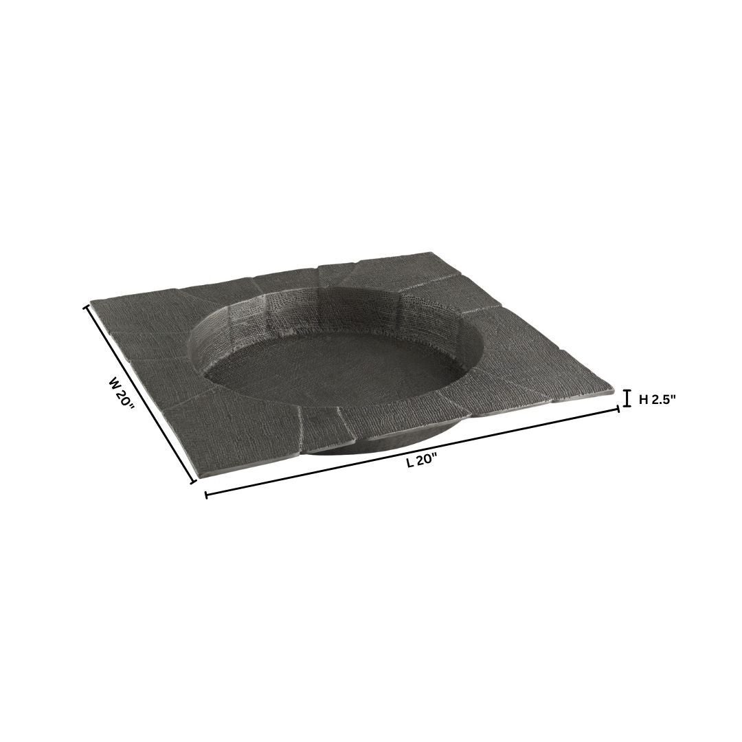 Baxter Tray Designed by J Kent Martin | Antique Pewter - Small - Image 7