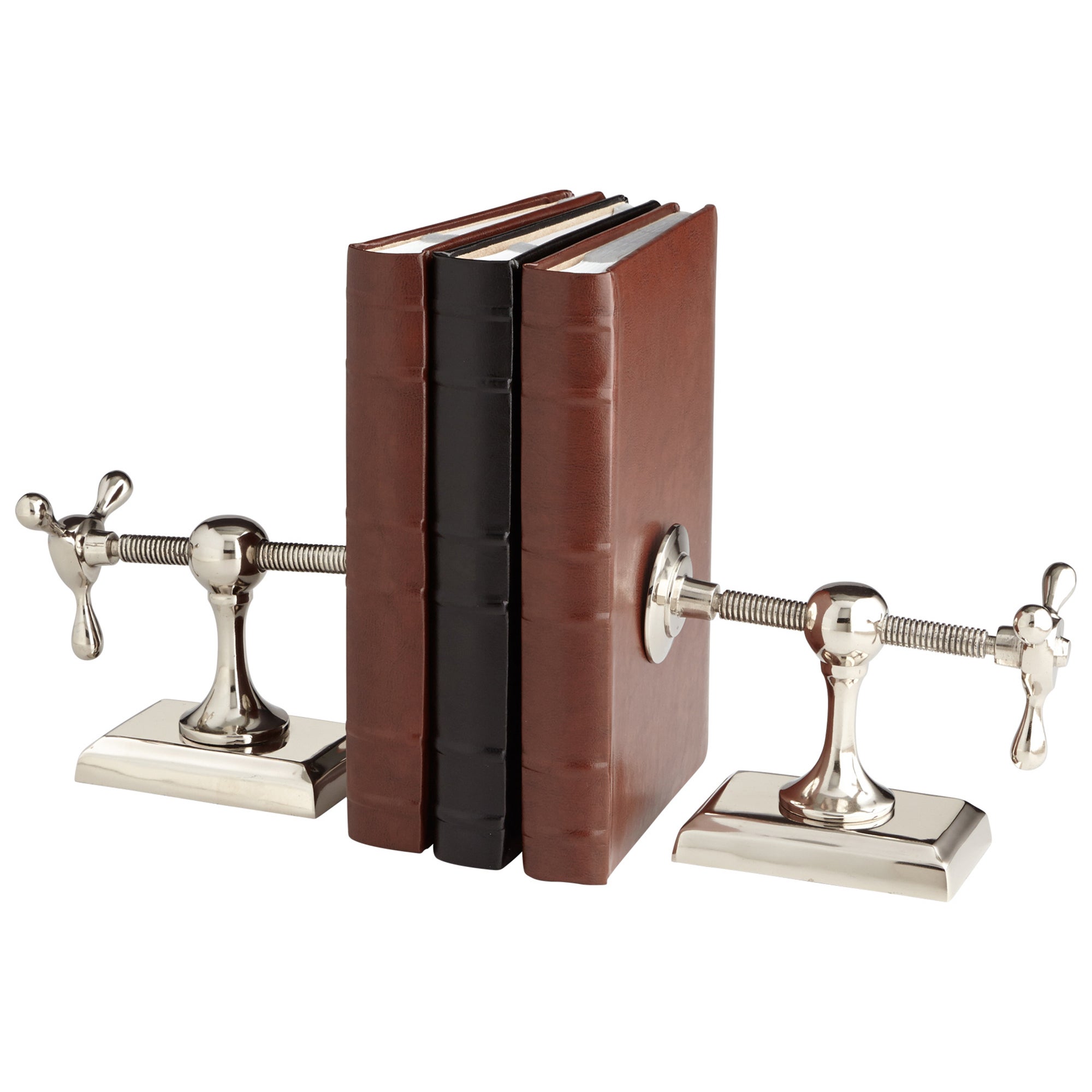 Hot & Cold Bookends | Nickel
