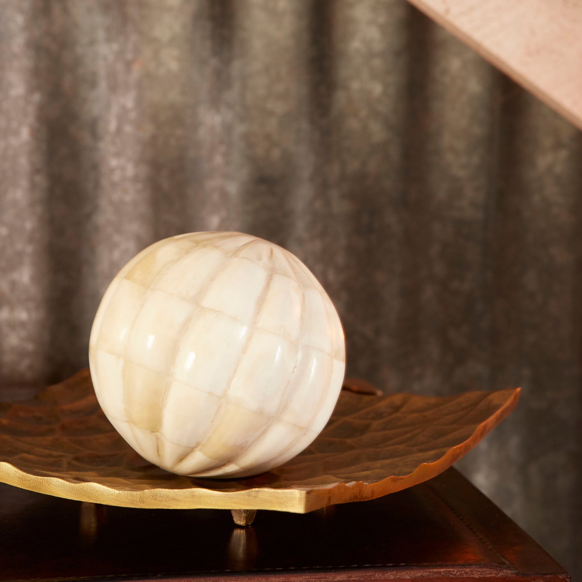 Stardust Sphere | Bone - Cyan Design