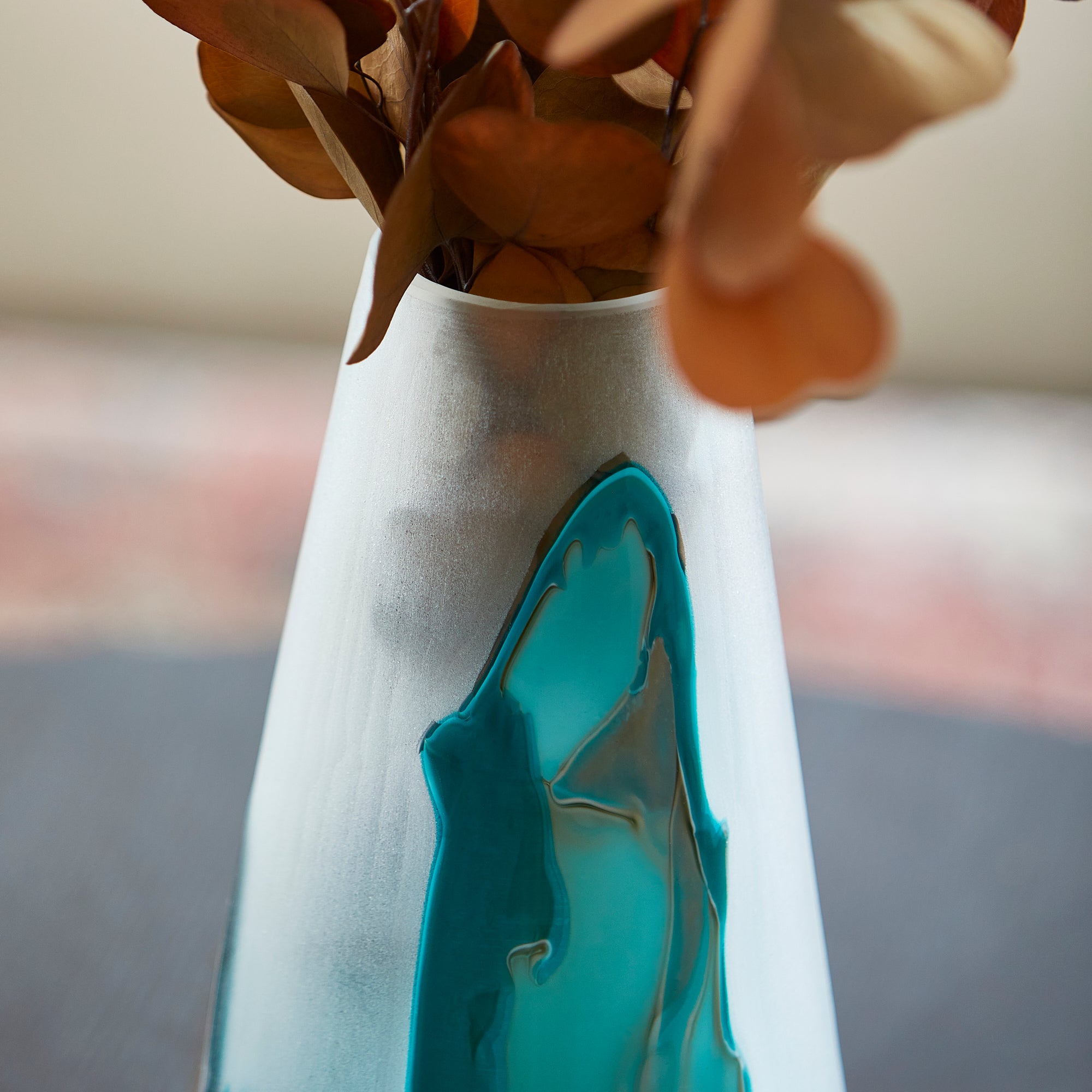 Ferdinand Vase | Green And White - Image 4