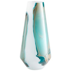 Tall Ferdinand Vase | Green And White