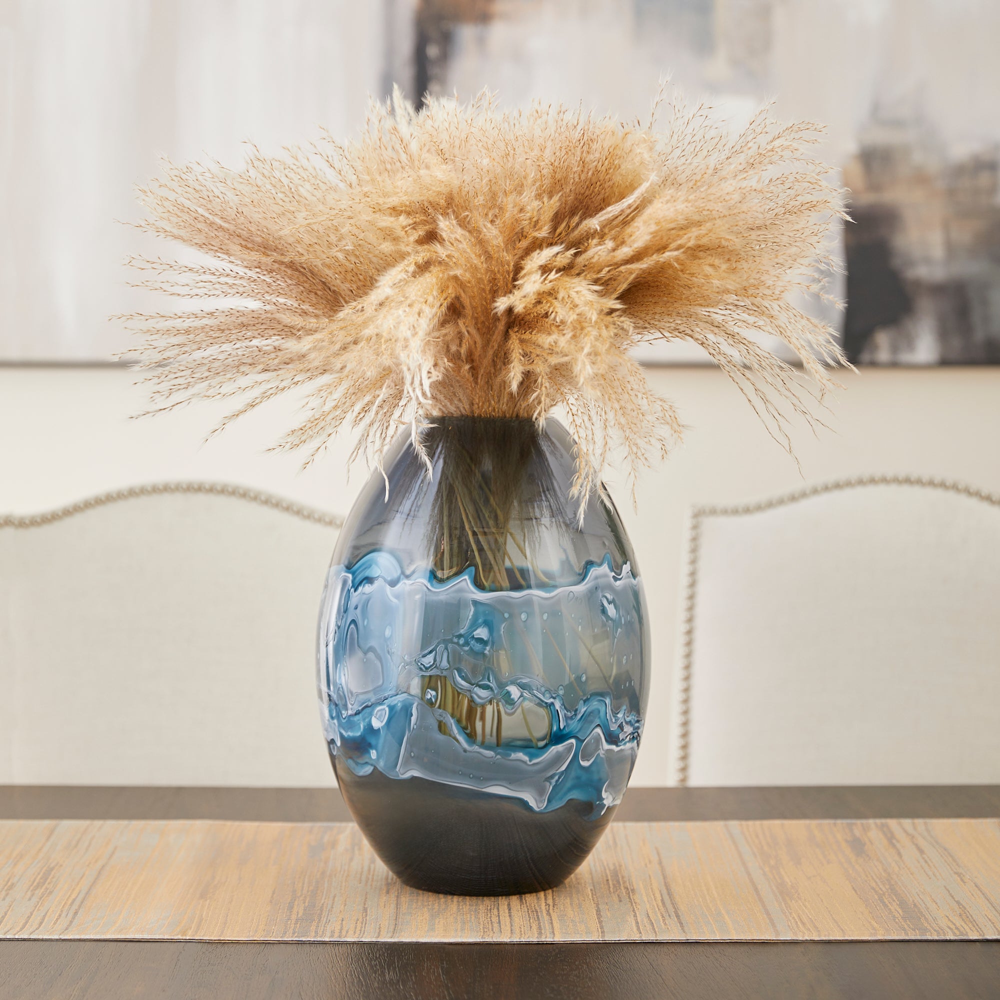 Mescolare Vase | Blue And White - Large - Image 5