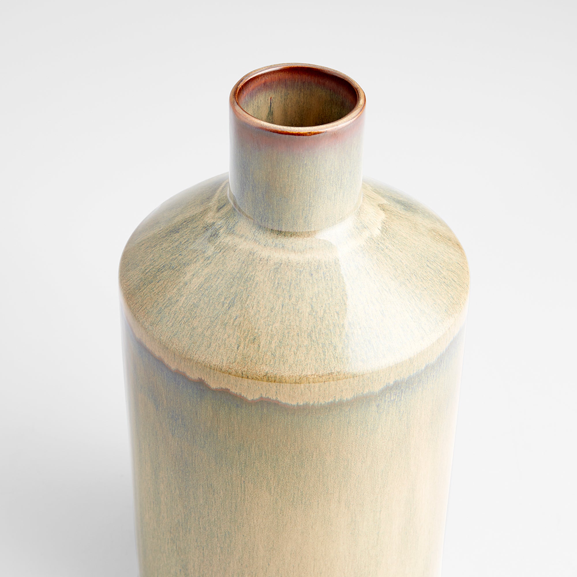 Marbled Dreams Vase | Olive Glaze - Small - Image 2