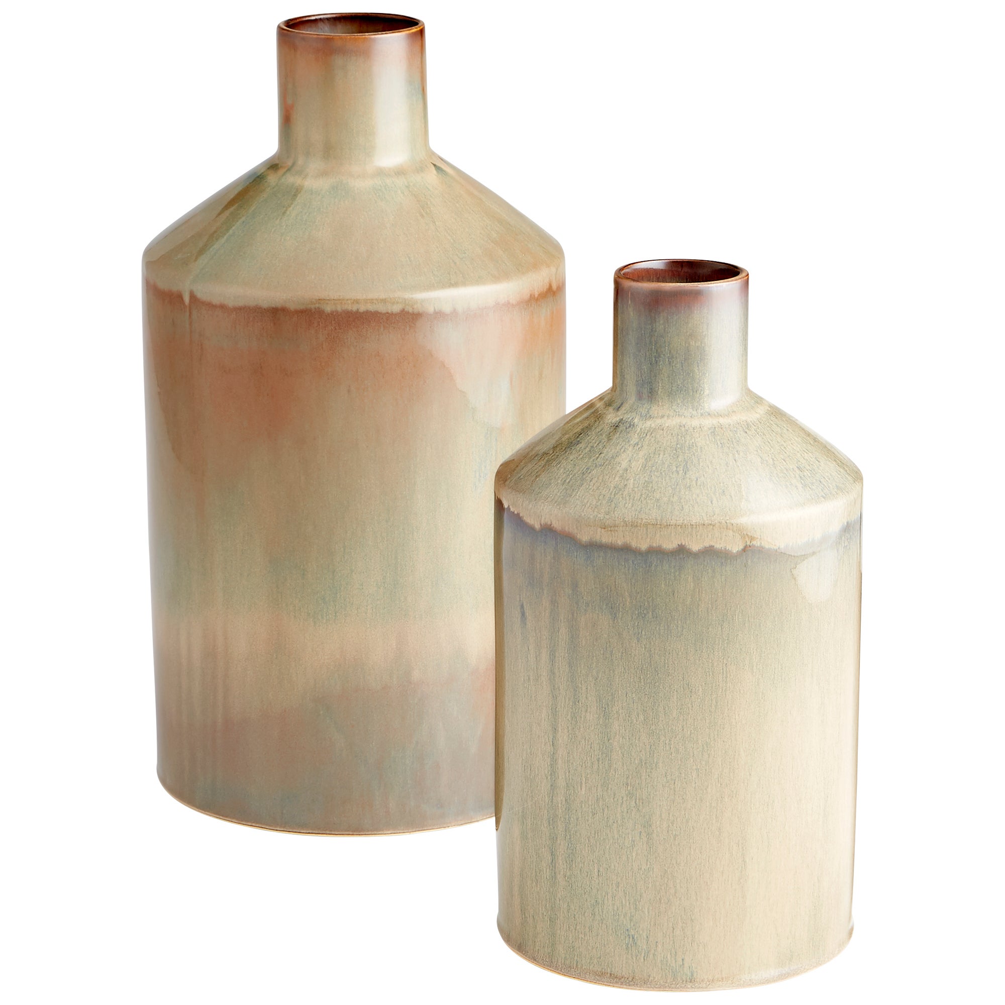 Marbled Dreams Vase | Olive Glaze - Small - Image 3