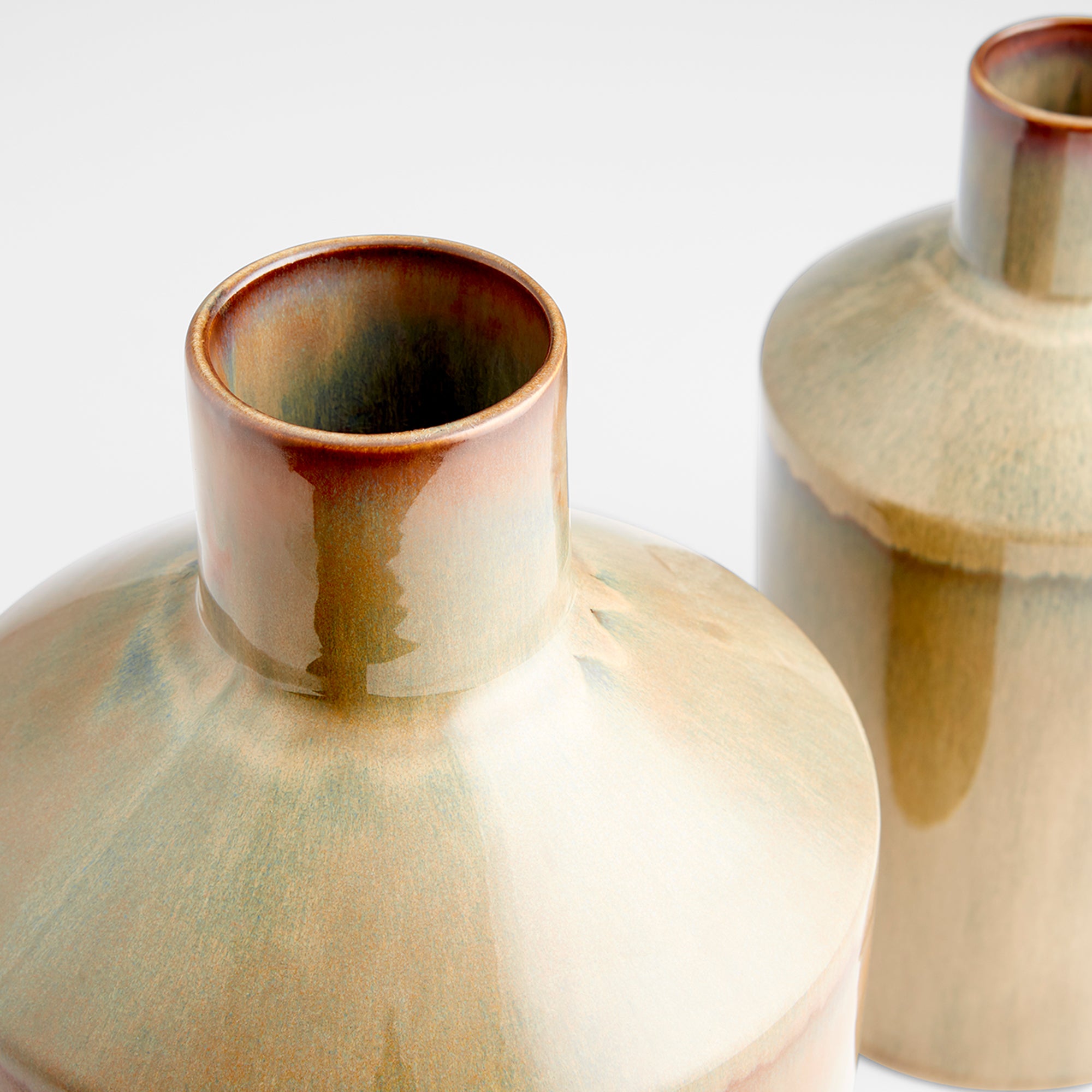 Marbled Dreams Vase | Olive Glaze - Small - Image 4