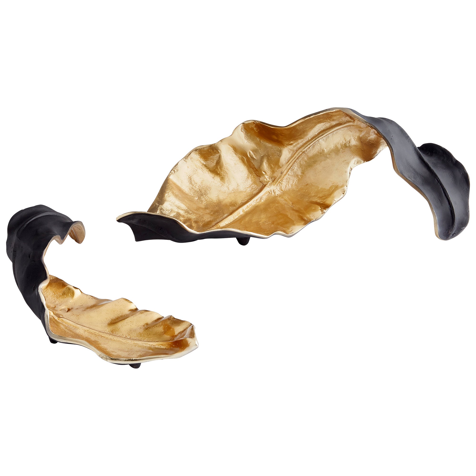 Oak Brush Sculpture | Black And Gold - Small - Image 2