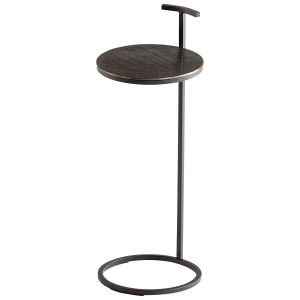 Audrey Side Table | Antique Brass And Black