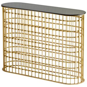 Kingdom Console Table | Antique Brass