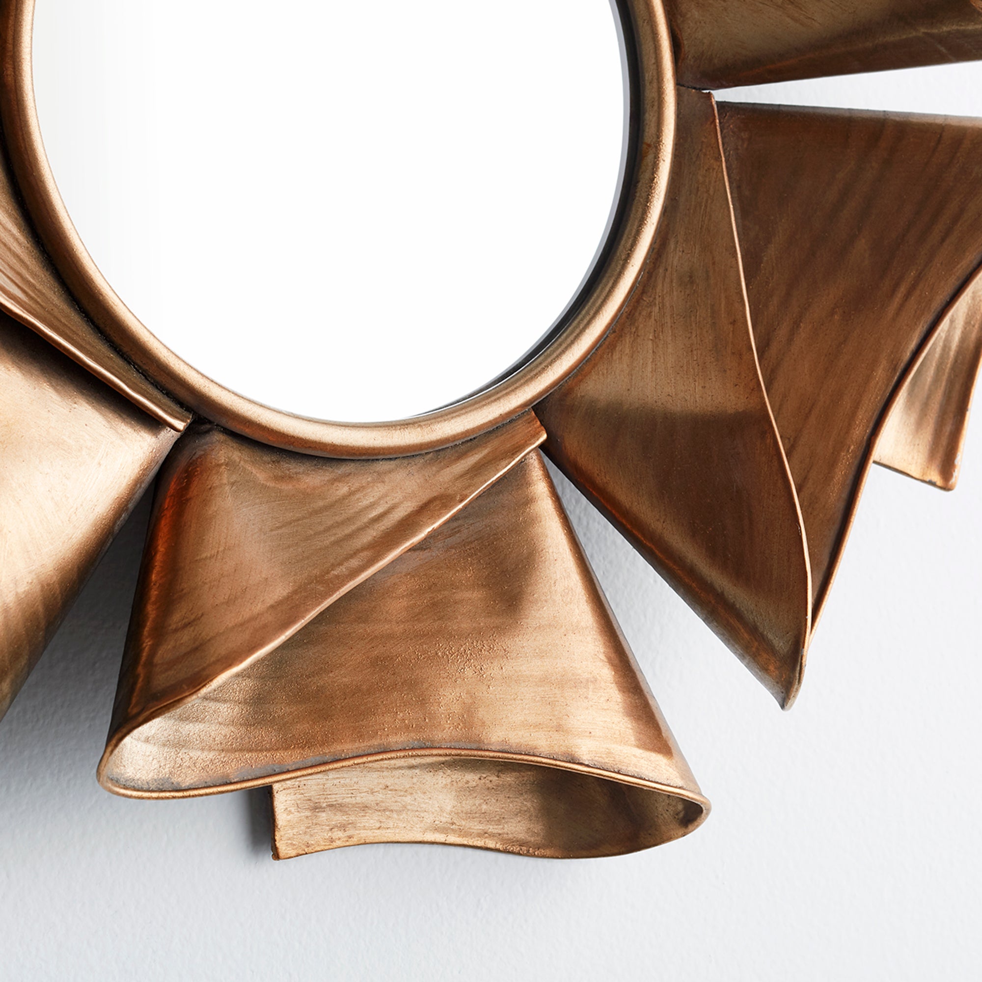 Bold Folds Mirror | Brass - Image 2