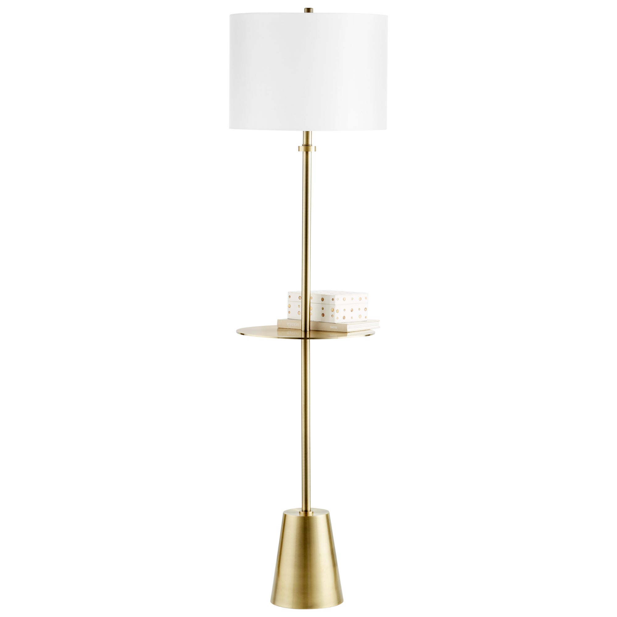 Peplum Floor Lamp | Brass - Image 3