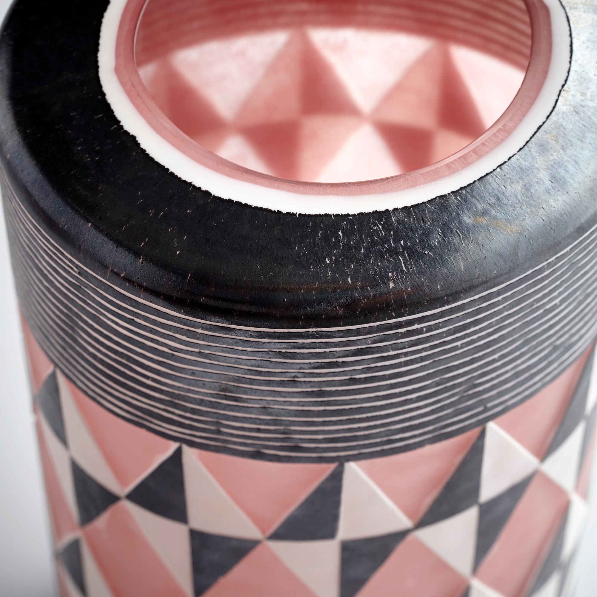 Mesa Vase | Black And White - Medium - Image 2