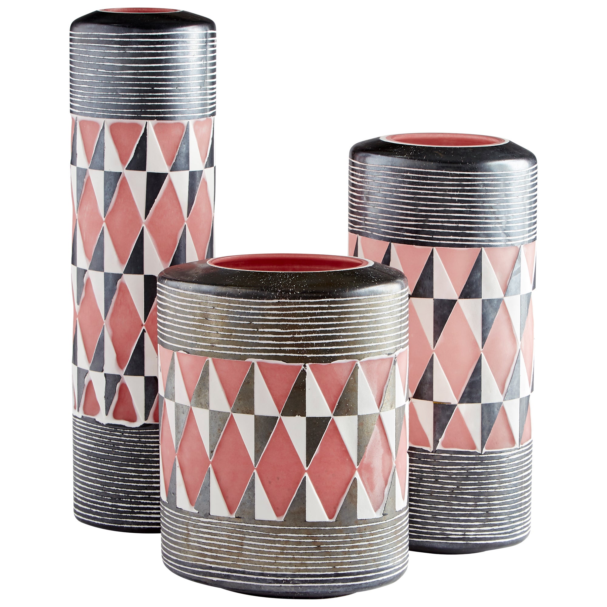 Mesa Vase | Black And White - Medium - Image 4