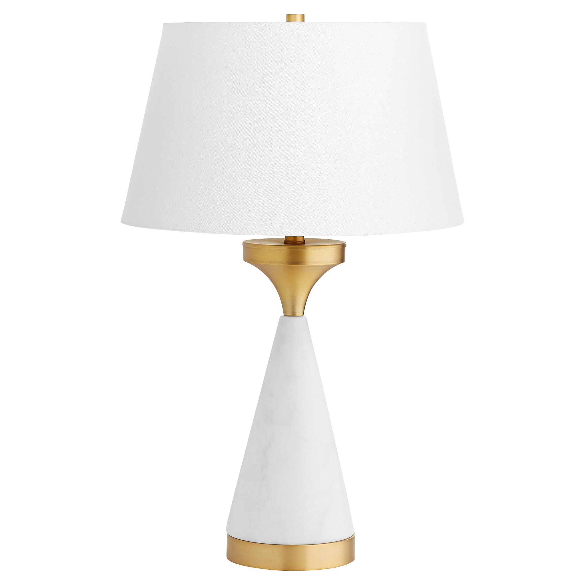 Solid Snow Table Lamp Designed for Cyan Design by J Kent Martin | White