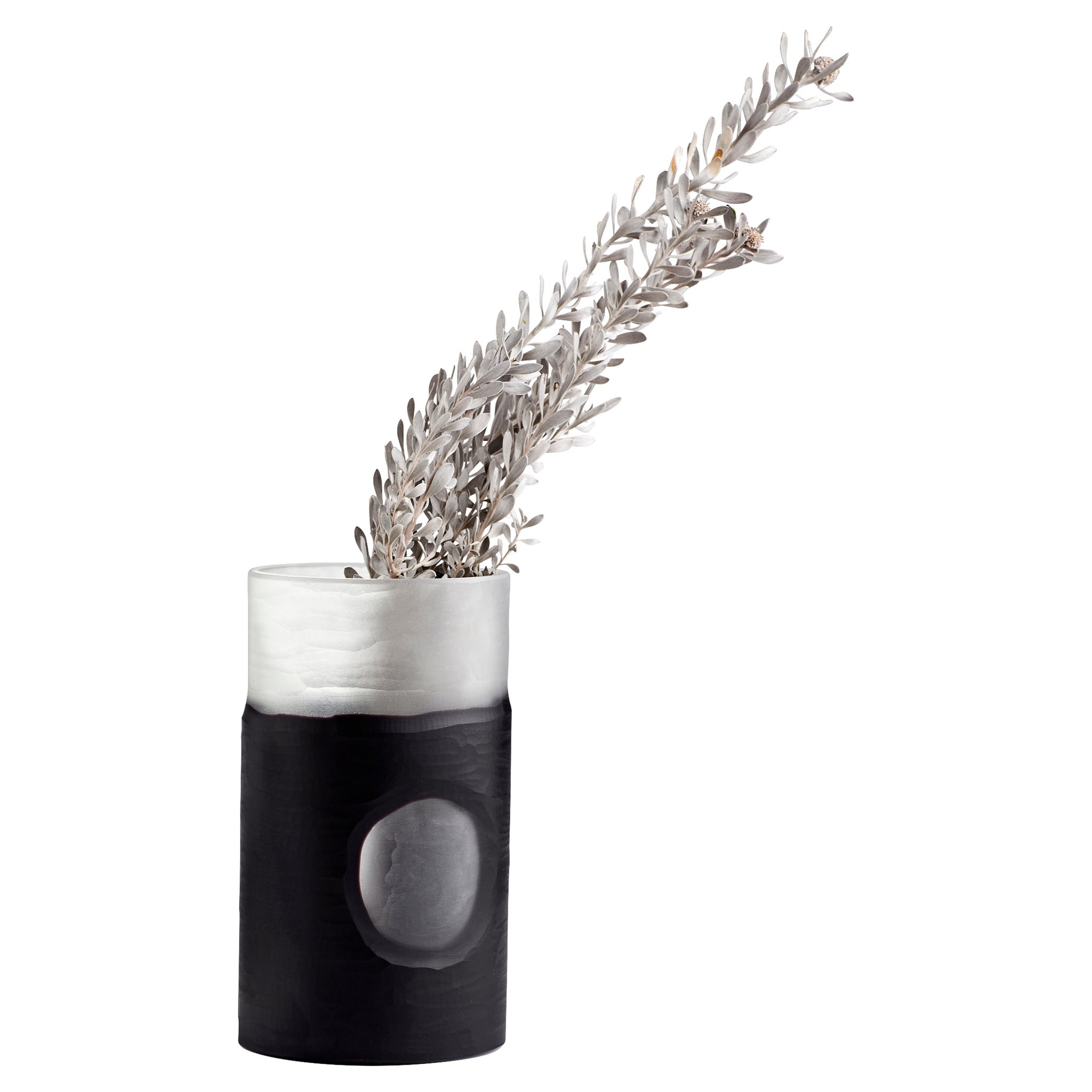 Ominous Frost Vase Short | Clear And Black - Image 2