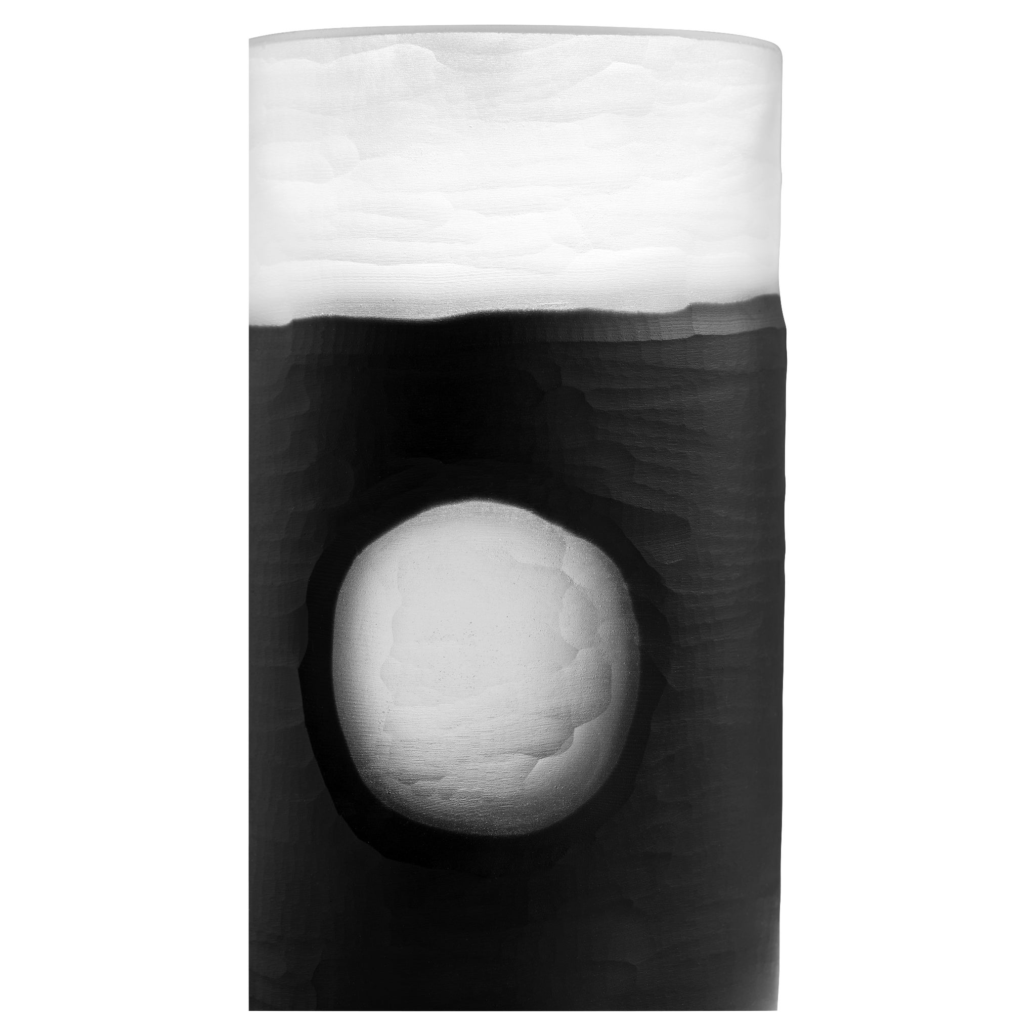 Ominous Frost Vase Short | Clear And Black - Image 3