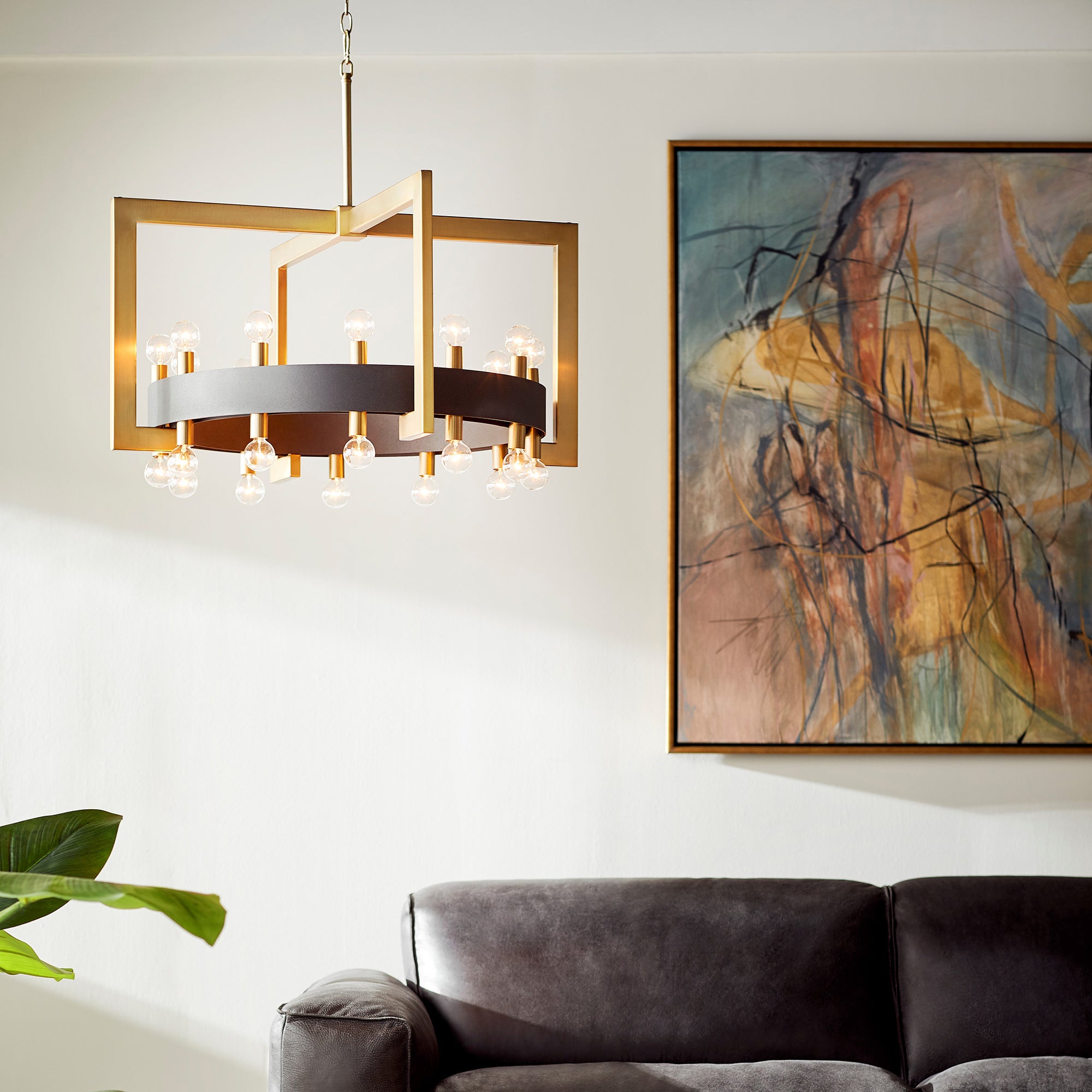Archibald Chandelier 24-Light | Noir & Aged Brass - Image 4