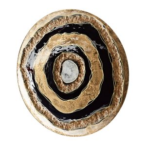 Skipping Rocks Wall Decor | Gold And Black - Small