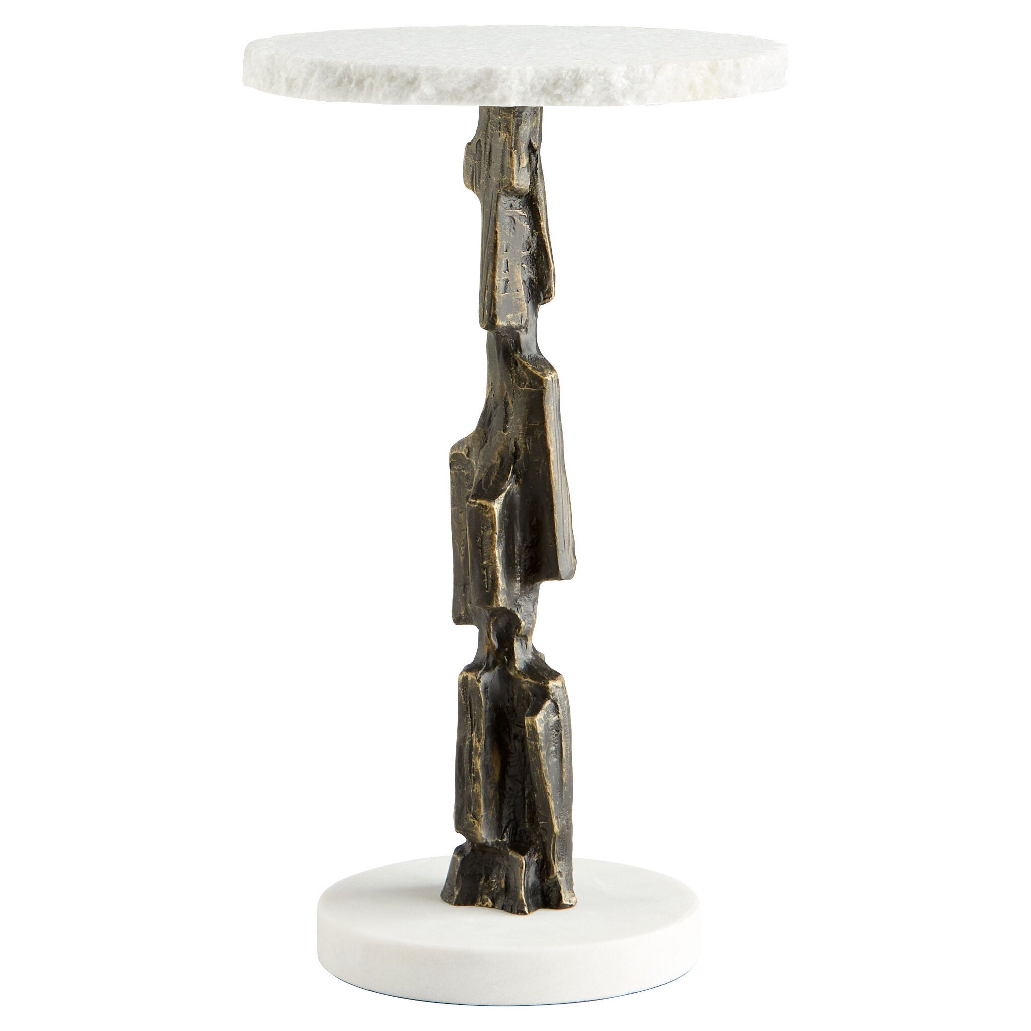 Amida Side Table | Bronze & White - Image 2