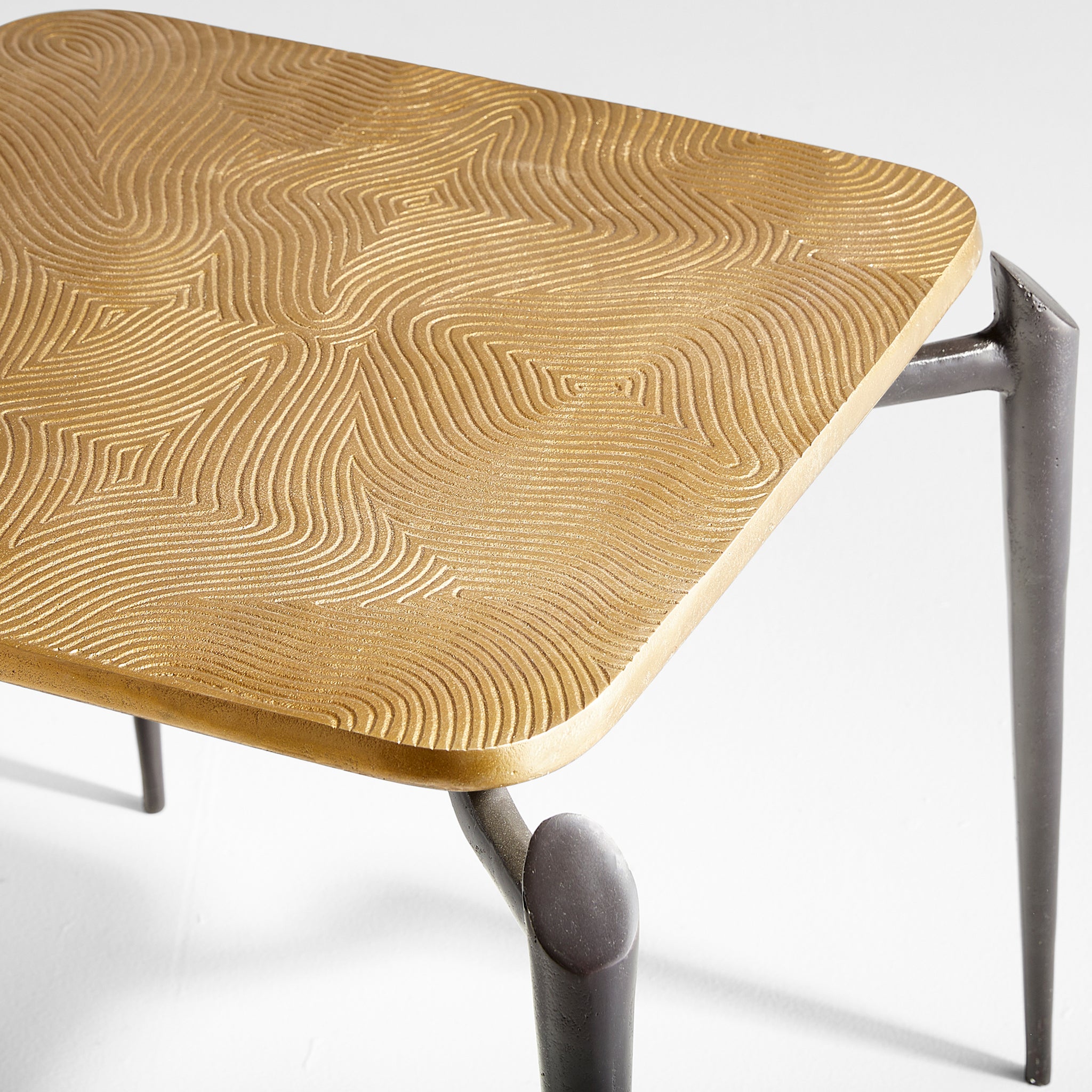 Tarsal Side Table | Black & Gold - Image 3