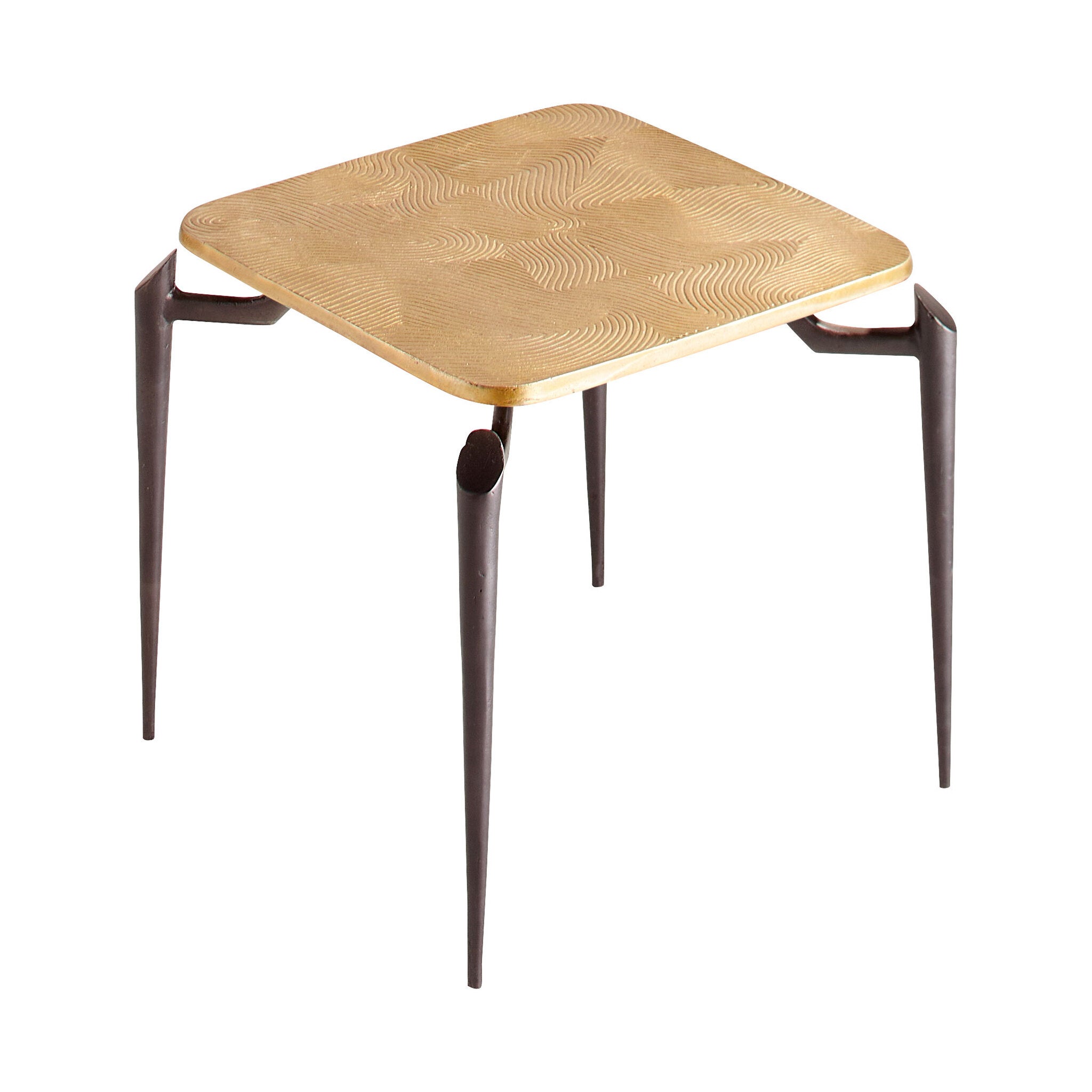 Tarsal Side Table | Black & Gold