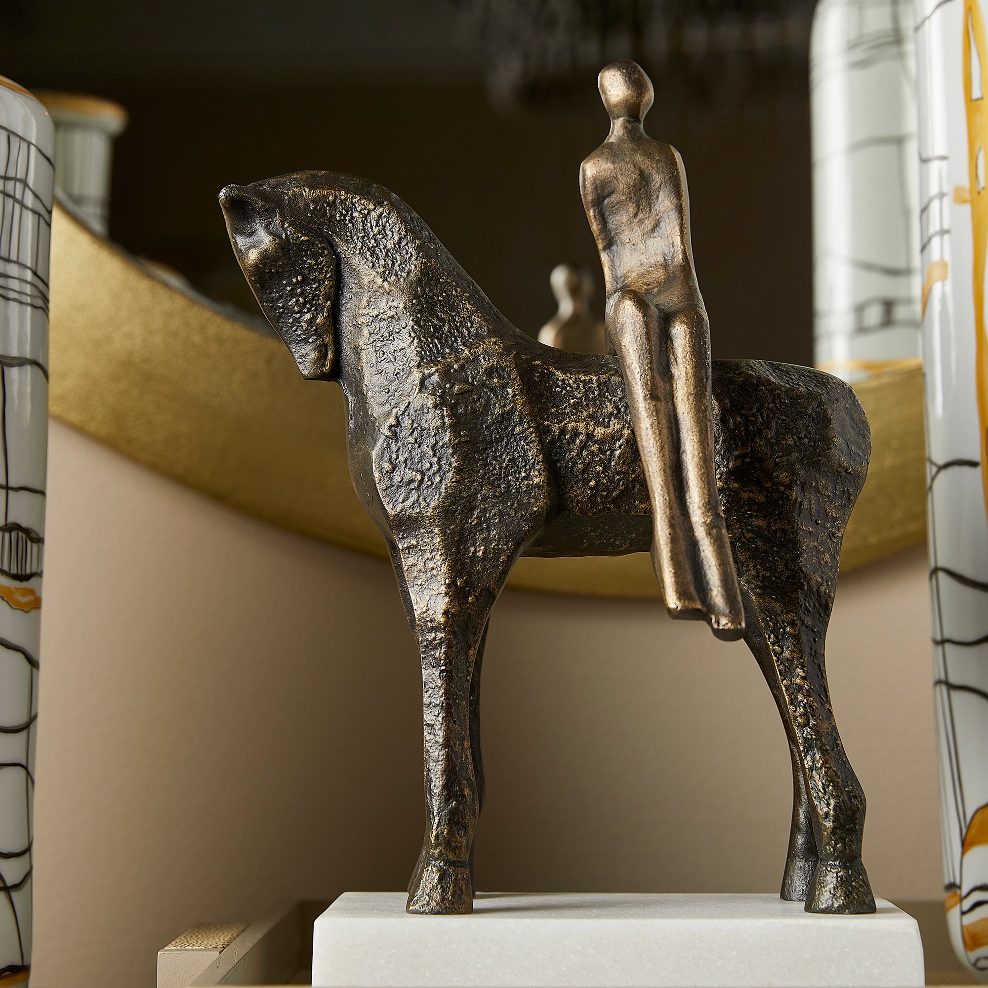 Godiva Sculpture Designed by J Kent Martin | White & Black - Image 5
