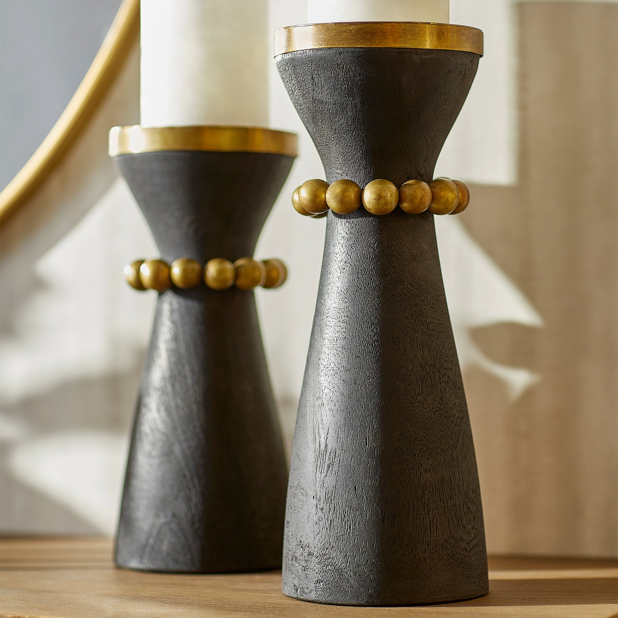 Parvati Candleholder Designed by J Kent Martin | Black - Small - Image 6