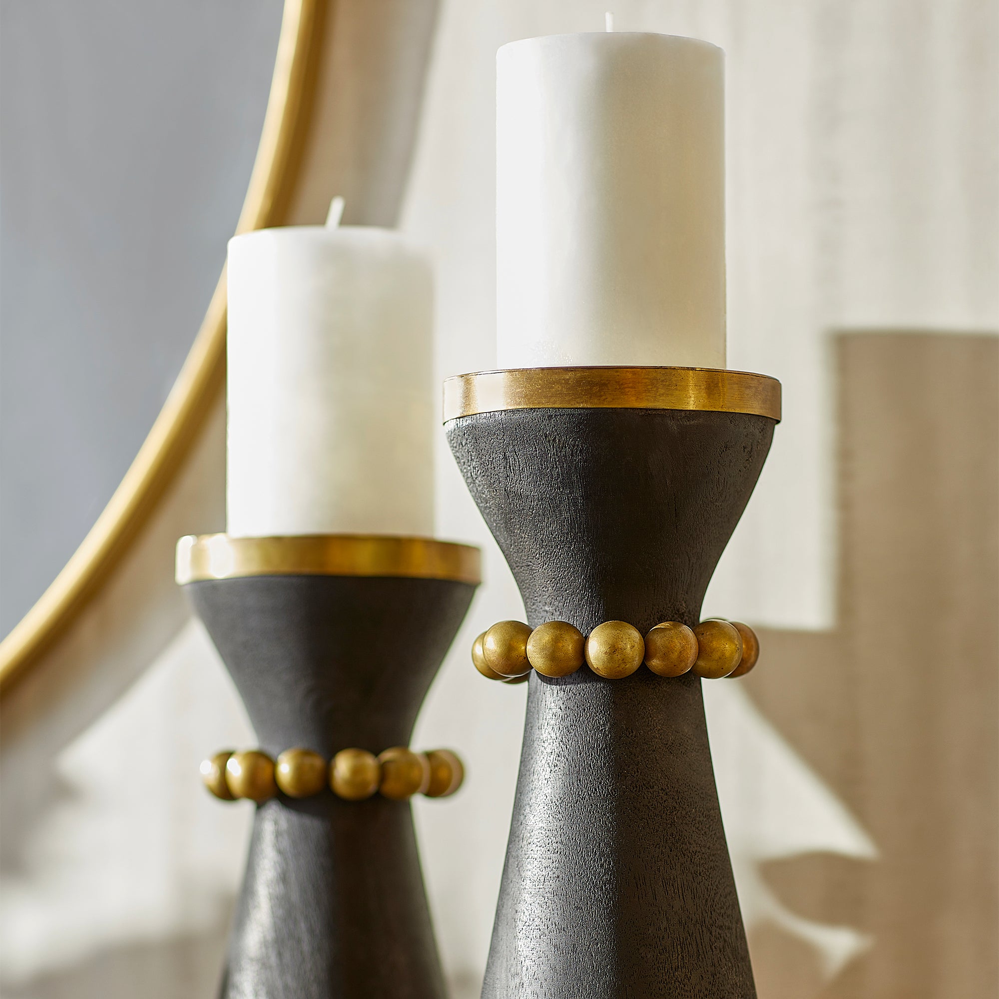Parvati Candleholder Designed by J Kent Martin | Black - Medium - Image 5