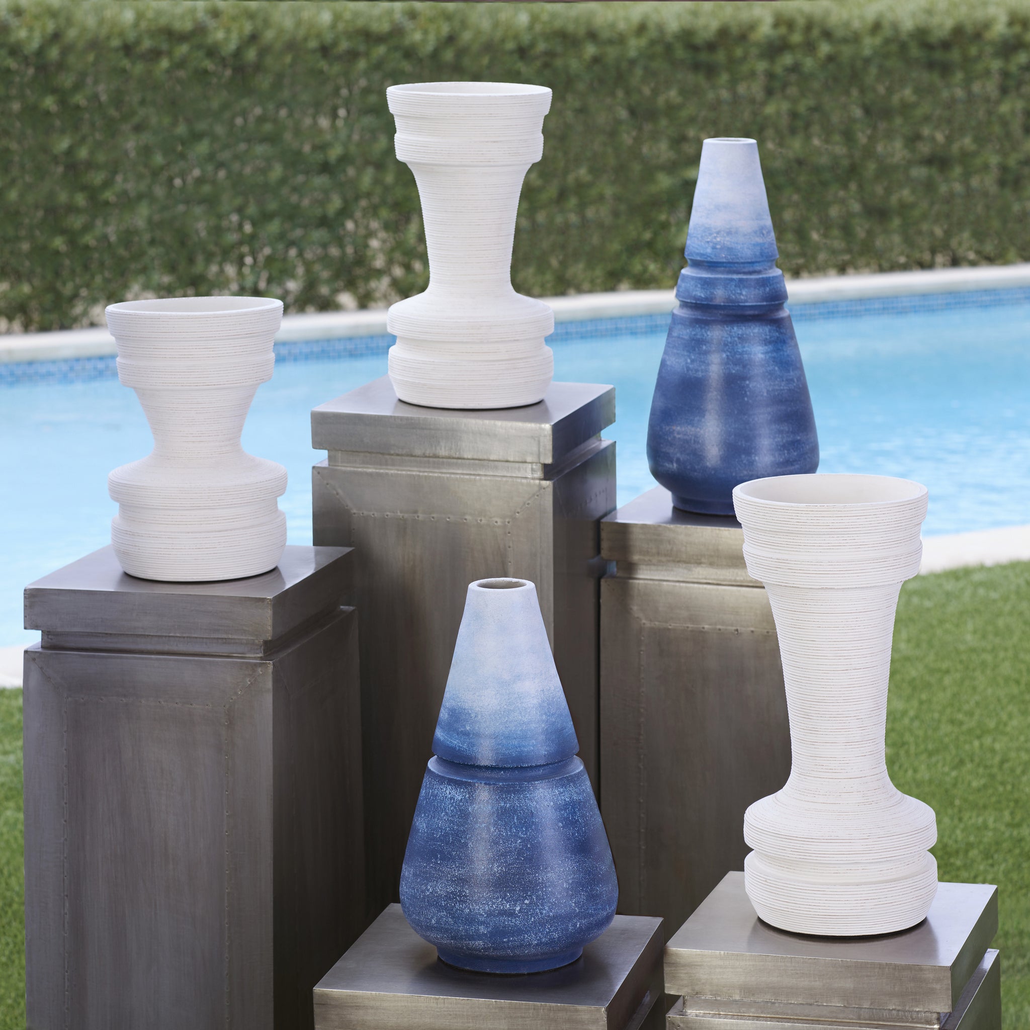 Taras Vase Designed by J Kent Martin | White - Medium - Image 9