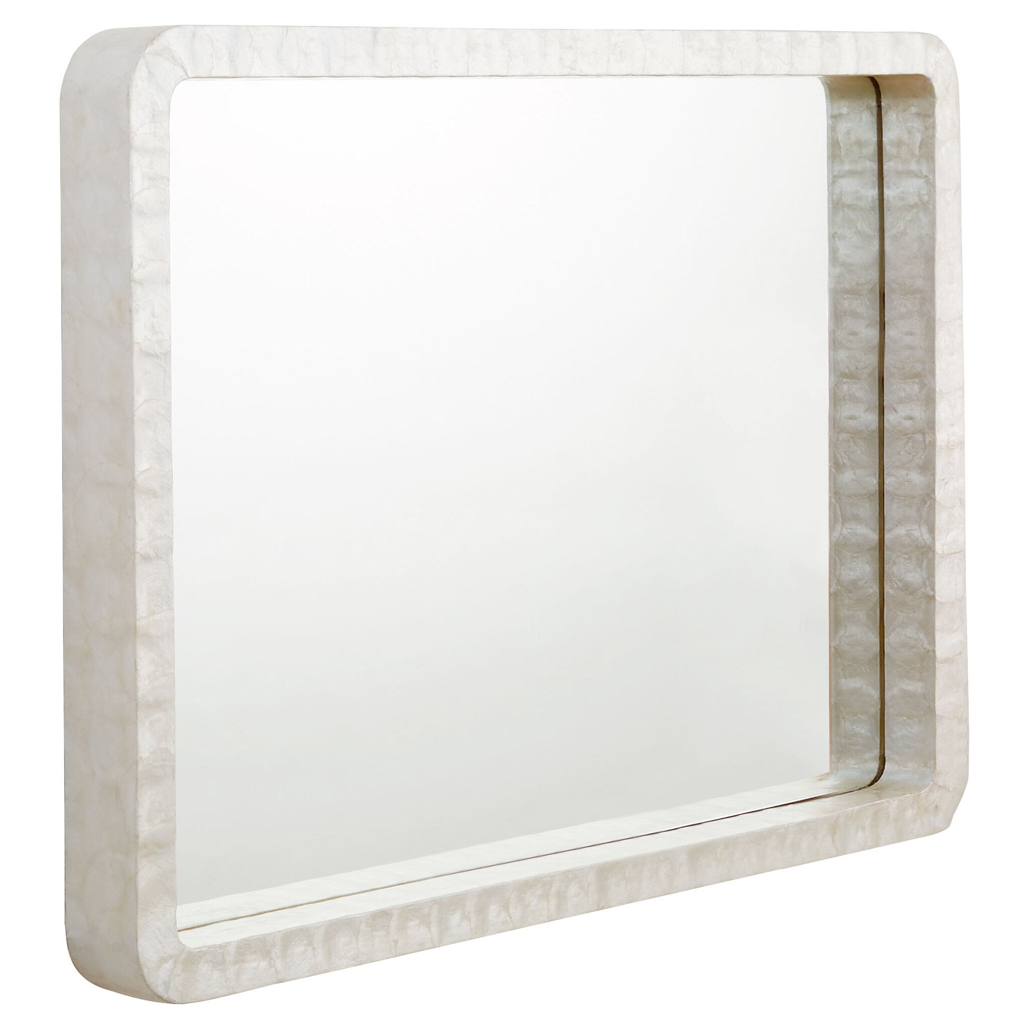 Triton Rectangular Mirror Designed by J Kent Martin | White - Image 2