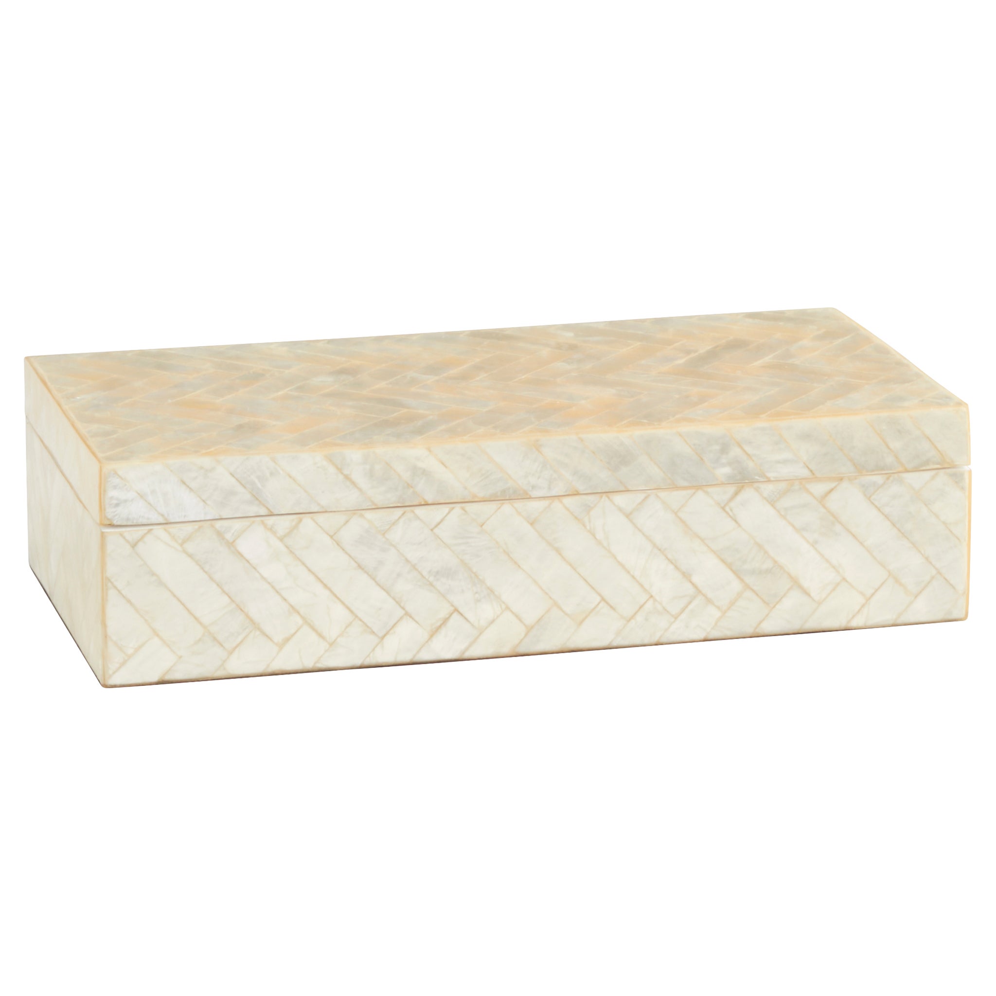 Triton Rectangle Box Designed by J Kent Martin | Pearl - Small