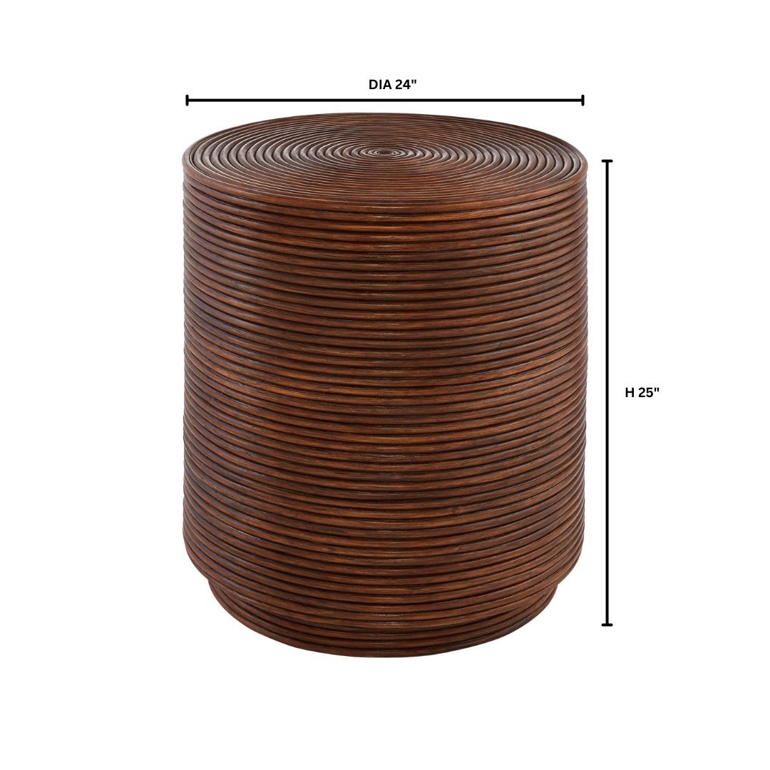 Papeete Side Table Designed by J Kent Martin | Brown - Image 5