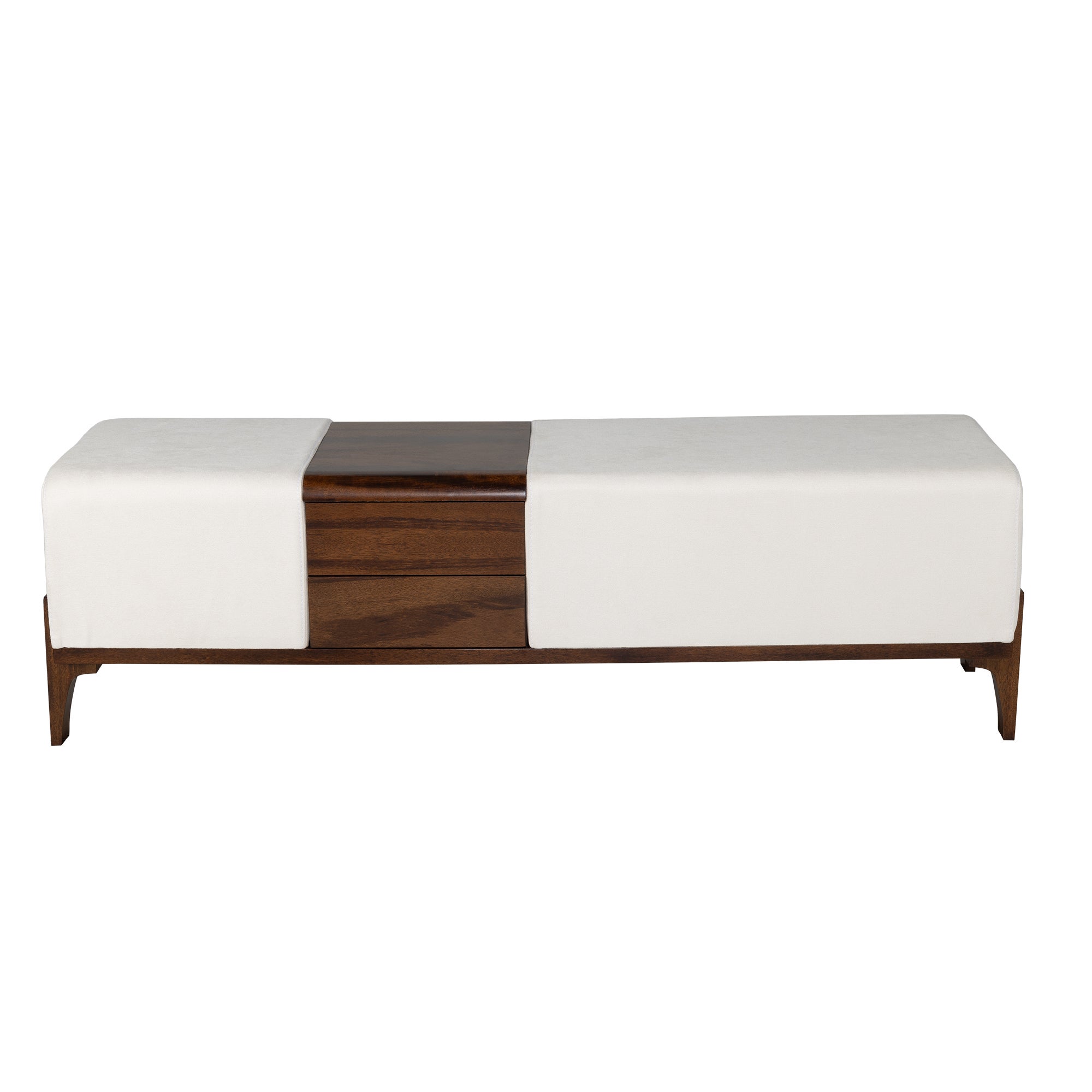 Noah Bench | Cream Chenille - Image 2