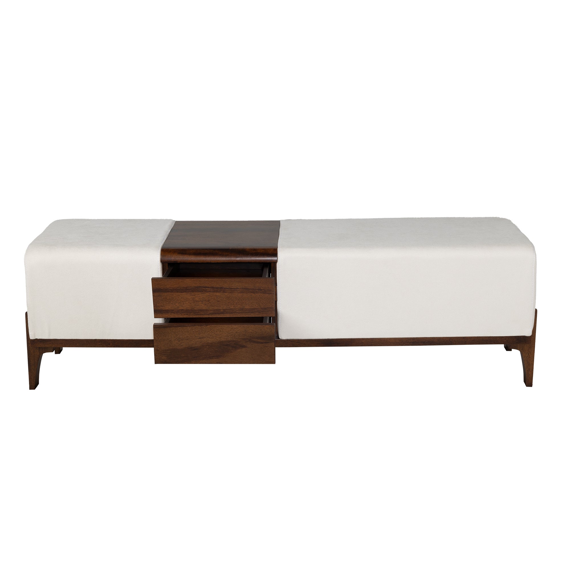 Noah Bench | Cream Chenille - Image 3